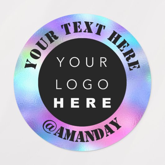 Aangepaste Logo Online Winkel Mode Boutique Hologr Labels (Design 1)