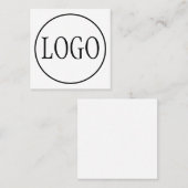 Aangepaste LOGO ONTWERP-SJABLOON Vierkante Visitekaartje (Voorkant / Achterkant)