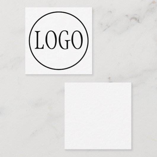 Aangepaste LOGO ONTWERP-SJABLOON Vierkante Visitekaartje (Voorkant / Achterkant)