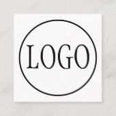 Aangepaste LOGO ONTWERP-SJABLOON Vierkante Visitekaartje (Voorkant)