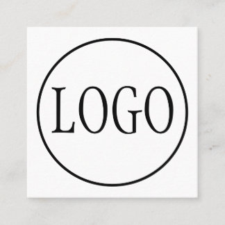 Aangepaste LOGO ONTWERP-SJABLOON Vierkante Visitekaartje