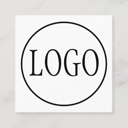 Aangepaste LOGO ONTWERP-SJABLOON Vierkante Visitekaartje (Voorkant)