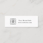 Aangepaste Logo | Ontwerp van de Corporate Event D Mini Visitekaartje (Achterkant)