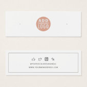 Aangepaste Logo oormerken Display Kaart (Voorkant /achterkant)