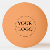 Aangepaste Logo Oranje zakelijke promotionele bran Pingpongbal (Voorkant)