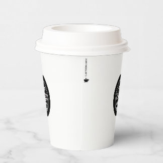 Aangepaste Logo Paper Cup met "Attentie Hot" Papieren Bekers