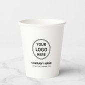 Aangepaste Logo Papieren Bekers (Voorkant)