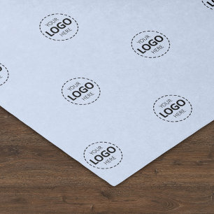 Aangepaste Logo Patroon Baby Blauw Promotie Tissuepapier