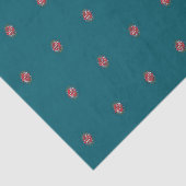 Aangepaste Logo Patroon Blauwgroen promotie Tissuepapier (Detail)