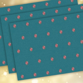 Aangepaste Logo Patroon Blauwgroen promotie Tissuepapier