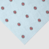 Aangepaste Logo Patroon Bord Blauw Promotie Tissuepapier (Detail)