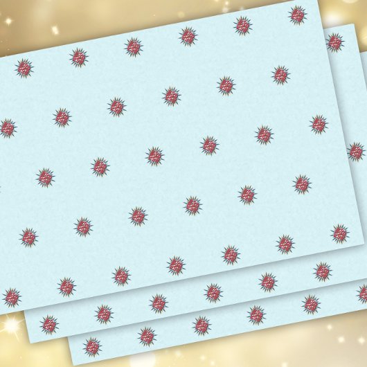 Aangepaste Logo Patroon Bord Blauw Promotie Tissuepapier