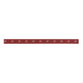 Aangepaste Logo Patroon Rood Promotie 1.5" Grosgrain Lint (Voorkant)