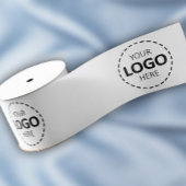 Aangepaste Logo Patroon Wit Promotie 3" Grosgrain Lint