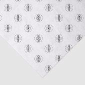 Aangepaste Logo Patroon Wit Promotionele Tissuepapier (Detail)
