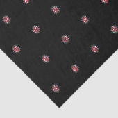 Aangepaste Logo Pattern Black Promotional Tissuepapier (Detail)
