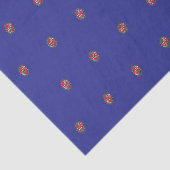 Aangepaste Logo Pattern Blue Promotional Tissuepapier (Detail)