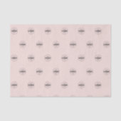 Aangepaste Logo Pattern Blush Pink Promotionele Tissuepapier (Voorkant)