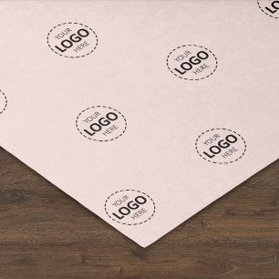 Aangepaste Logo Pattern Blush Pink Promotionele Tissuepapier