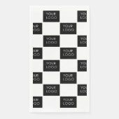 Aangepaste Logo Pattern Professioneel Bedrijf Bedr Servet (Voorkant)