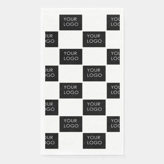 Aangepaste Logo Pattern Professioneel Bedrijf Bedr Servet (Voorkant)