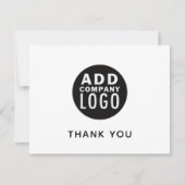 Aangepaste Logo persoonlijke zakelijke dank Kaart (Voorkant)