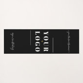 Aangepaste Logo persoonlijke zwarte witte yoga voo Yogamat (Achterkant (horizontaal))