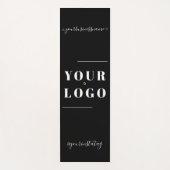 Aangepaste Logo persoonlijke zwarte witte yoga voo Yogamat (Voorkant)