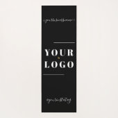 Aangepaste Logo persoonlijke zwarte witte yoga voo Yogamat (Achterkant)