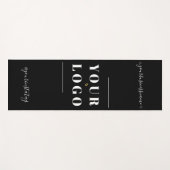 Aangepaste Logo persoonlijke zwarte witte yoga voo Yogamat (Voorkant (horizontaal))