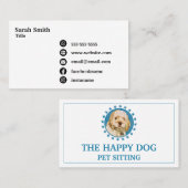 Aangepaste Logo Pet Business Visitekaartje (Voorkant / Achterkant)