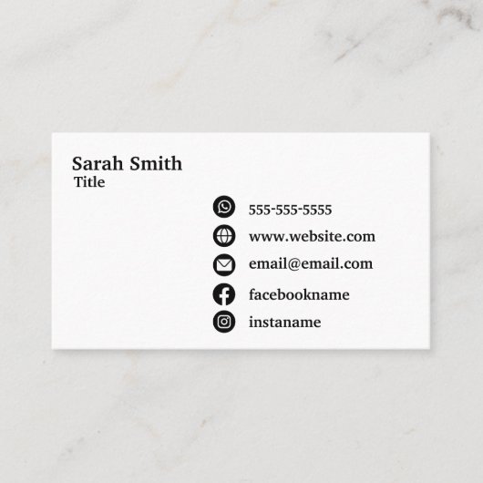 Aangepaste Logo Pet Business Visitekaartje (Voorkant)