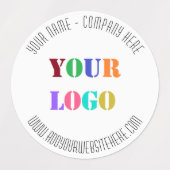 Aangepaste Logo Photo Website Naam Info Labels (Design 2)