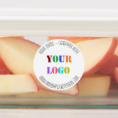 Aangepaste Logo Photo Website Naam Info Labels (Aangebracht)