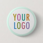Aangepaste Logo Pin Back Button Ronde Badge Geen M (Voorkant)