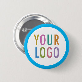 Aangepaste Logo Pin Terug Button Ronde Badge Sky B