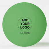 Aangepaste Logo pingpongbal - groen (Voorkant)