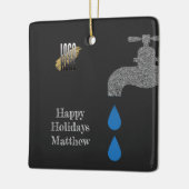 Aangepaste Logo-plug handwerktuigbouwmachines Keramisch Ornament (Links)