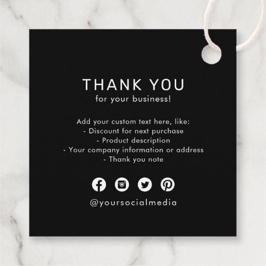 Aangepaste Logo-producthang labels (Achterkant)