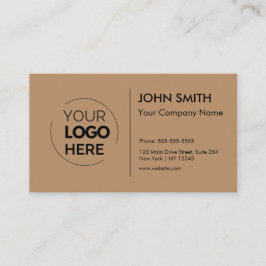 Aangepaste Logo Professional Modern Minimalistisch Visitekaartje