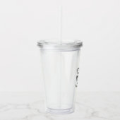Aangepaste Logo | Professioneel bedrijfswisselontw Acryl Drinkbeker (Rechts)