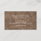 Aangepaste Logo | professioneel kraftpapier Visitekaartje (Achterkant)