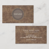 Aangepaste Logo | professioneel kraftpapier Visitekaartje (Voorkant / Achterkant)