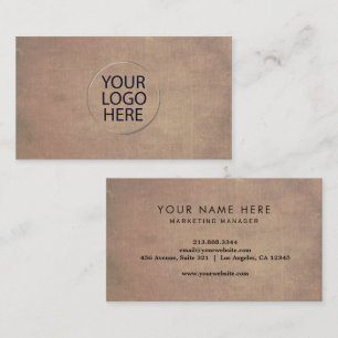Aangepaste Logo professioneel kraftpapier Visitekaartje