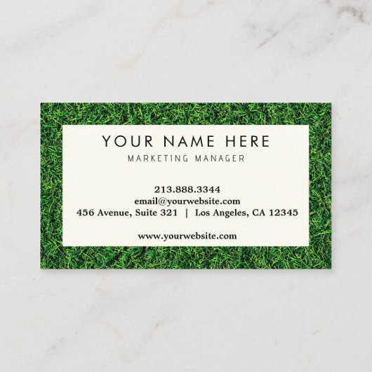 Aangepaste Logo | Professionele Lawn Care Landscap Visitekaartje (Achterkant)