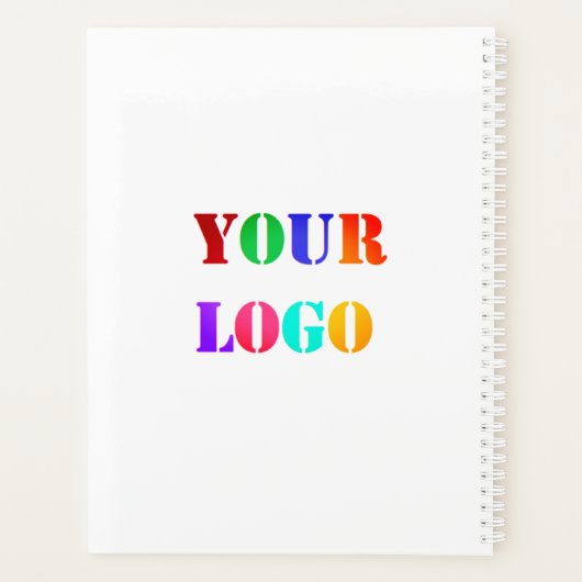 Aangepaste Logo promotie Uw bedrijf op maat Planner (Achterkant)