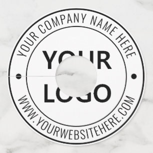 Aangepaste Logo promotie Uw bedrijf op maat Wijnglaslabel