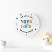 Aangepaste Logo promotieklok uw kleuren op Grote Klok (Huis)