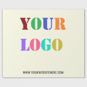 Aangepaste Logo promoties voor bedrijven op maat Cadeaupapier (Vlak)