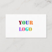 Aangepaste Logo promoties voor bedrijven op maat Contactkaartje (Achterkant)